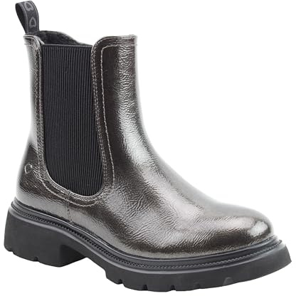 Heavenly Feet Zeta Ladies Black Chelsea Boots, Vegan Friendly Lightweight LiteSoles Design with Elastic Side Panels, Removable Memory Foam Insole
