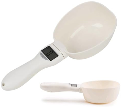 lisutupode Cuillère à mesurer numérique haute précision 800 g/0,1 g avec affichage LED - Poignée amovible - Outil de pesage pour la maison, la cuisine, la pâtisserie, les aliments, l'appartement, la