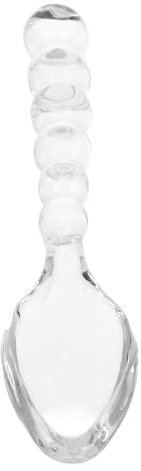 PLAFOPE Transparente Kleine Glaslöffel Kreative aus Robustem Glas für Zucker Gewürze Kaffee Dessert Tee Honig und Partygebrauch