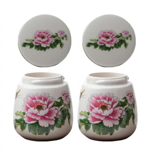 Egg Coddler Set with Lid,Ceramic Egg Cooker Porcelain Egg Coddler with Lid Soft Boiled Egg Maker for Breakfast Steamed Egg Dish