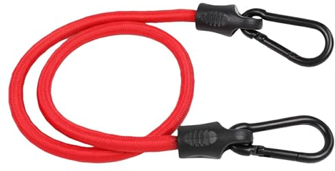 WANYI 2er Expander mit Haken 2-Fach Dehnbar Spanngummi mit Karabiner 120cm Gummiseil 8mm Dick Gepäckspanner Gummispanner für Sonnensegel Camping Spanngurt Fahrrad
