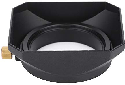 Generic 46 Mm Rechteckiger Gegenlichtblende für DV-Camcorder-Videokamera, Schlagfester Kunststoff, Schwarz, 2,6 X 2,3 X 0,9 Zoll, Schützt das Objektiv vor Streulicht für Fotografen