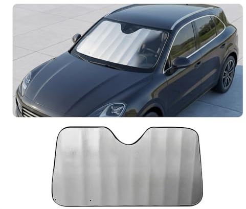 CUBRXEBAT Parasol Coche Delantero para Ford Ranger T9 XL XLT XLT Wildtrak 2023 2024 2025 2026, Protector Solar Parabrisas con Doble Capa de Burbujas, Bloqueo UV y Reflector de Calor