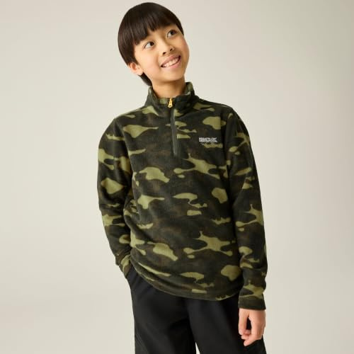 Regatta Kids Hot Shot II Fleece-Oberteil mit halbem Reißverschluss, leichtes Mid-Layer-Oberteil