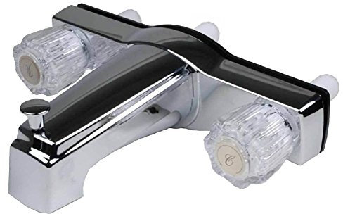 Likimen Mitigeur Douche, Robinet de baignoire et de douche pour camping-car et mobile home avec valves de 8 po - Chrome Mitigeur