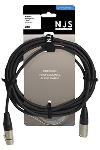 New Jersey Sound Corp XLR Female to XLR Male Microphone Cable (3 Metre)