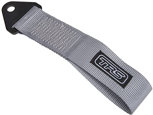 TRS-MOTORSPORT Original TRS Schlaufe Universal Abschleppschlaufe Abschleppöse Racing Tow Hook JDM Tuning Grau Silber