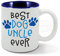 Best Dog Uncle Ever, Dog Carer, Walker, Animal pet Lover, Boys, Man's Blue Colour Inside, Mug Cup