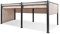 Blumfeldt Pergola Impermeabile con Tetto Retrattile, 3x6, Stabile, Gazebo in Metallo e Alluminio, Anti UV, Tendone da Giardino, Tetto e Lati in Poliestere