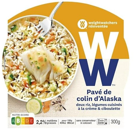 WEIGHT WATCHERS - Pavé De Colin Légumes Cuisinés À La Crème Et Ciboulette 300G - Lot De 3