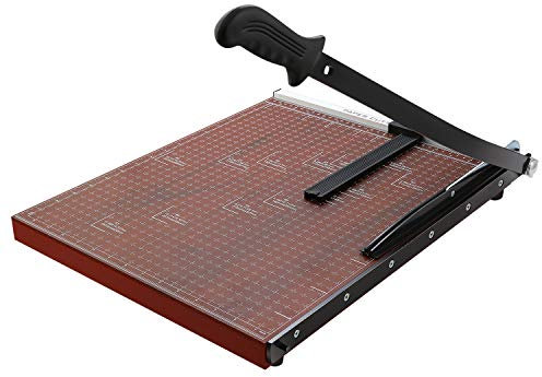 COOCHEER A3 Papierschneider Fotoschneider Hebelschneider Papierschneidemaschine Schneidegerät Schrottmaschineider aus Holz, 485 x 385mm Schnittlänge 650mm