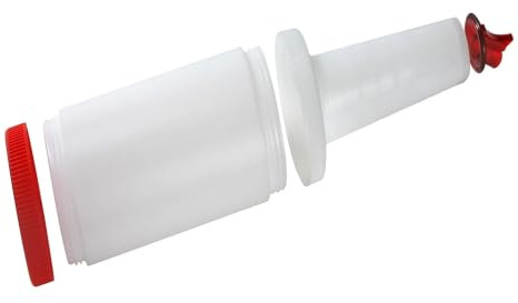 ich-zapfe Bottle-Pour-Master Flasche 1 Liter, Farbe:rot