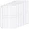Accessoire pour classeur à anneaux en D Pochettes perforées Séparateur Règle Onglet Index (Porte-cartes professionnelles, A5)