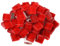 200g Carreaux de Mosaïque Tesselles en Verre,1x1cm Carré Mosaïque de Pierres Morceaux de Mosaïque en Verre pour Loisirs Créatifs, Décoration(Rouge)
