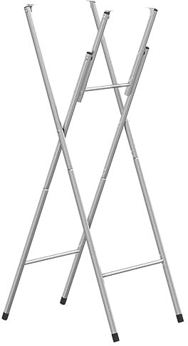 vidaXL Pieds de Table de Bar Pliables Jambe de Table de Bar Pied de Meubles Bistrot Support Remplacement Argenté 45x53x108 cm Acier Galvanisé