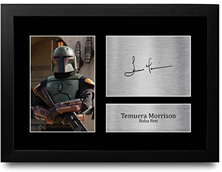 HWC Trading FR A4 Temuera Morrison Geschenke Gedrucktes Signiertes Autogramm Foto für Fans von Fernsehshows - A4 Framed