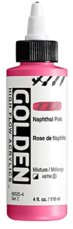 Golden : High Flow : Acrylic Paint : 118ml (4oz): Naphthol Pink : S2
