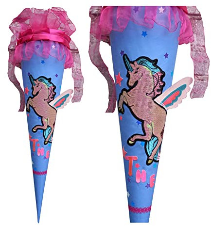 Schultüte Pegasus,passend zum Bärzaubernd ergobag Schulranzen/ mit Name/ für Mädchen/ genähte