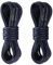 Yusimu 2 Pares de Cordones Redondos Encerados para Zapatos | 2,5 mm Delgados y Duraderos para Oxfords, Brogues y Derby | Cordones Unisex para Zapatos Escolares y de Negocios,Azul Marino,150 cm