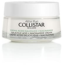 Collistar Attivi Puri Crema Viso Acido Salicilico + Niacinamide, Anti-Imperfezioni, Seboequilibrante, Favorisce la Riduzione della Dimensione dei pori, Tutti i Tipi di Pelle, 50ml
