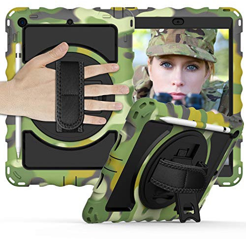 Funda para iPad 10.2 9ª / 8ª y 7ª generación para niños y niñas | Funda Protectora para iPad de 10.2 Pulgadas 2021/2020/2019 con Soporte para bolígrafo, Funda para iPad 10.2