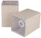 Ruiever Quadratische Lampenschirme, 2er-Set, Leinen-Lampenschirme (L x B x H): 16 x 17 x 24 cm, einfache Montage, Ersatz-Stoffschirme für Tischlampen, Stehlampen, Beige