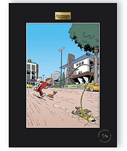 Akimoff Collections Poster Franquin Spirou and Fantasio, Les Pirates du Silence (30x40cm)
