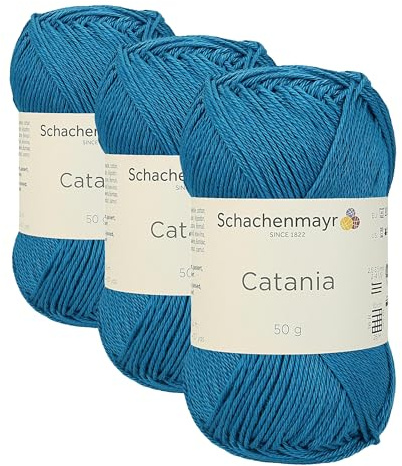 Schachenmayr Catania, 50G ocean Handstrickgarne (Packung mit 3)