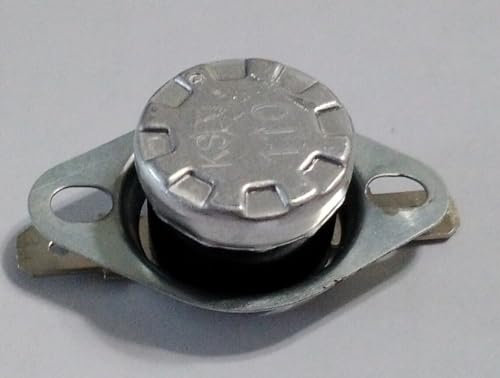 CAUME KSD1 110°C Microwave Oven Thermal Fuse - Silver - Fits GE, Toshiba, Galanz - 781912457228