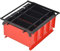 CIADAZ Papierbrikettpresse Stahl 38x31x18 cm Schwarz und Rot, Pelletpresse, Ascheeimer, Flipperautomat, Papierbrikettpresse, Brikettpresse