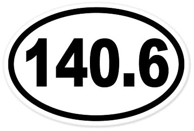 WildeBabsKLBT 140.6 Mile Triathlon Ironman car K566 Hochwertiger Premium Auto-Aufkleber Sticker Decal Autoaufkleber Aufkleber-Folie 12cm