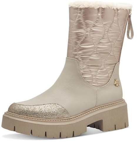 MARCO TOZZI Damen 2-86400-43 Stiefelette, Taupe Met Comb, 40 EU