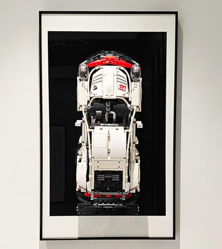 icuanuty Display Wandtafel Kompatibel mit Lego Technic 911 RSR 42096 Baukasten, Erwachsene Dekorative Gemälde, Display Wandtafel Geschenke Kompatibel mit Lego Liebhaber, Size:75x45 cm