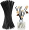 Duftstäbchen Nachfüllpack Raumduft Stäbchen Rattanstäbchen Holzstäbchen für Raumduft 40cm x 4mm 100Stk Reed Diffuser Diffuserstäbchen Fiber Aroma Stäbchen Schwarz