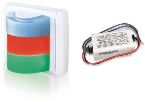 GERION Lámpara de Señalización de Pasillo Inalámbrica - Luz de Aviso Óptico para Sistema de Llamada Paciente-Enfermera - Indicador de Alerta Visual para Hospitales, Clínicas y Residencias