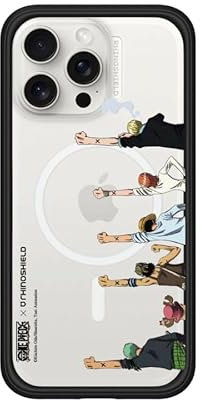 RhinoShield Modulare Case kompatibel mit MagSafe für [iPhone 15 Pro Max] | Mod NX Überragender Magnet, strapazierfähige Schutzhülle - Schwarz [One Piece/X Mark of Friendship Colored]