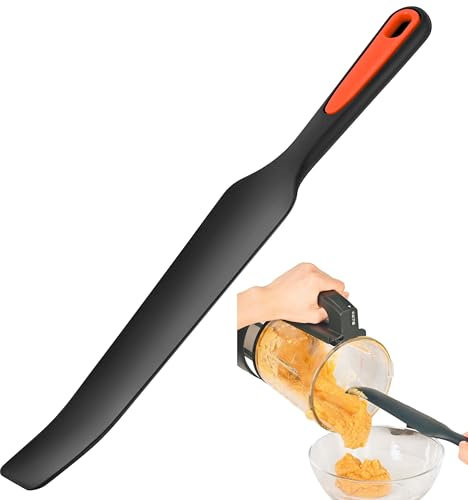 Silicone Blender Spatula for Vitamix Blender Blades - Under Blade Scraper for High-Performance Blenders - Ergonomic Design with Long Handle