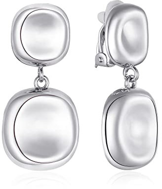 LILIE&WHITE – Damen Ohrclips im eleganten Minimal-Design, Nickelfrei & Allergiefrei – Moderne Hängeohrringe ohne Ohrloch