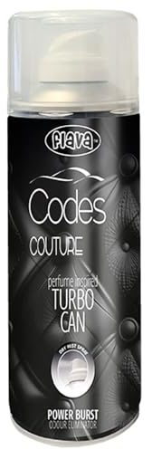 Codes Couture Turbo Car Air Freshener Spray – Powerful, Strong & Long Lasting Odour Eliminating Citrus Wood Scent – Interior Freshener & Essential Car Accessories for Men and Women – 400ml, 1 Pack