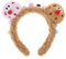 SkyPOOU 3D-Cartoon-Keks-Stirnband, Make-up-Haarreif, flauschiges Plüsch-Haarband, Haar-Accessoires, Foto-Requisiten für Frauen und Mädchen, Khaki