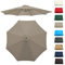 GZDXBF Auvent De Remplacement pour Parasol 6 Baleines/8 Baleines, Toile De Parasol Déporté, Housse De Rechange pour Parasol D'extérieur, Polyester Anti UV 50+(Top Color,8 RIBS/350CM(11.5FT))