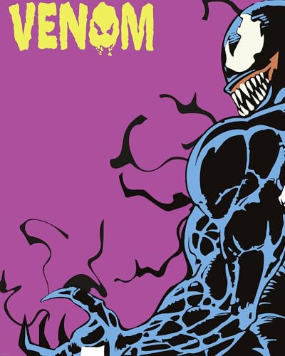Komar Wandbild- Marvel Venom Colourful Stare - Größe 40 x 50 cm - Poster, Kinderzimmer, Dekoration - gerollt ohne Rahmen