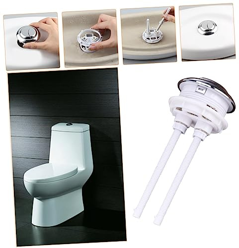 OSALADI Interruptor Pulsador Del Tanque De Agua Para Inodoro De Doble Descarga Botón Del Tanque Varillas Accesorio Para Cisterna