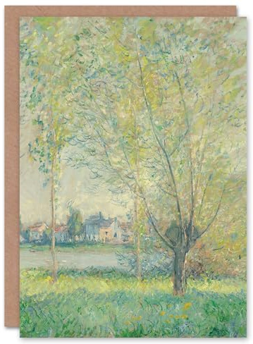 Artery8 Claude Monet Art Card The Willows Landscape Painting