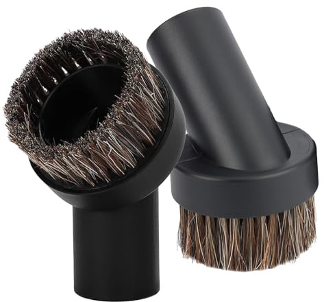 Xeingyee 2 PCS Dusting Brush,35mm Universal Round Horse Hair Brushes,Nozzle Cleaner Dust Tool,Compatible with Henry Hoover Head