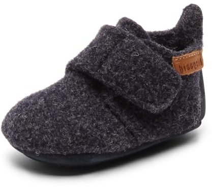 Bisgaard Unisex Kinder Baby Wool Niedrige Hausschuhe, Blau, 18 EU