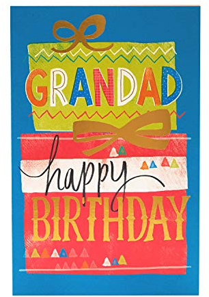 UK Greetings Birthday Card for Grandad - Bright Design, 137mm x 210mm