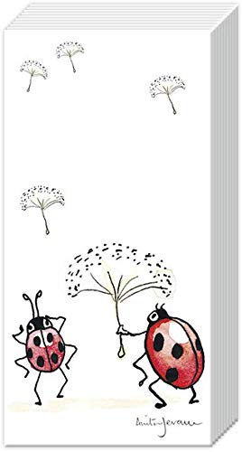 IHR Anita Jeram Papiertaschentücher, Happy-Go-Lucky Ladybird and Dandelion