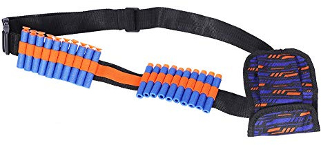 Bande d'Epaule Jouet, Arme à Feu Jouet Fléchettes Ceinture d'Epaule Bande de Stockage Balle Molle avec Sac de Balle