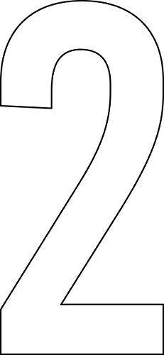 ShirtInStyle Zahlen selbsklebende Aufkleber, von 2-50cm Höhe, Mülltone, Haustür, Basteln, Boote, Nummern, Kennzeichen, Türen, Hausnummer, Bootsnummer, Zahl 2-20cm, Farbe Weiss